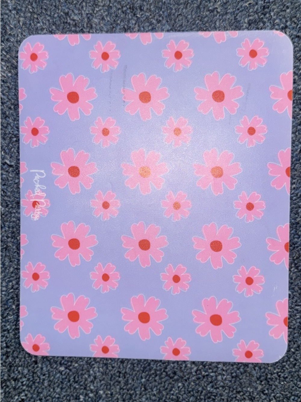Packed Party Pink Floral Laptop Keyboard Cover on Lavender